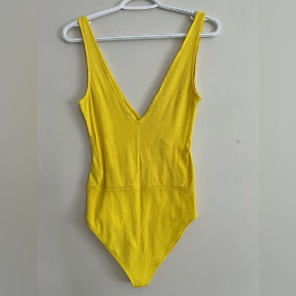 Zara Trafaluc Yellow Front Cross Bodysuit - Picture 6 of 14